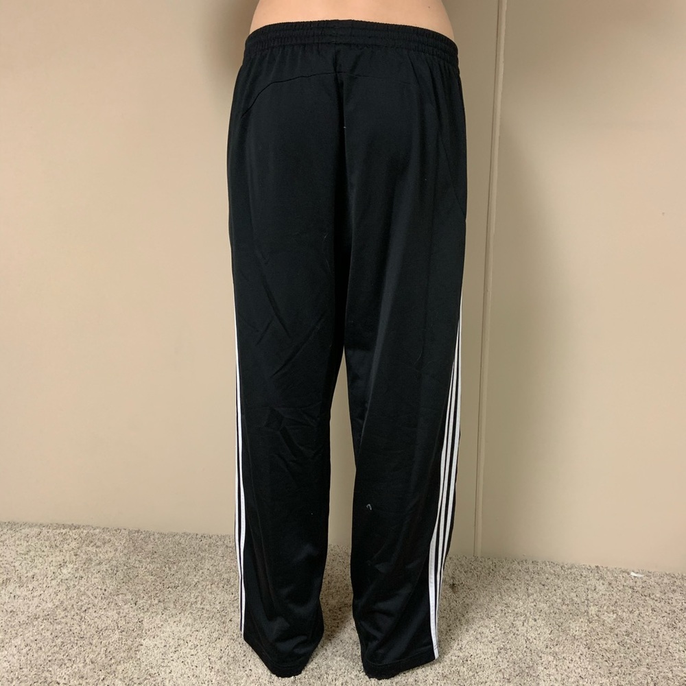 Adidas sweatpants. Black with white stripes. - Picture 2 of 4